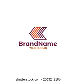 Simple MM Arrow Logo Design
