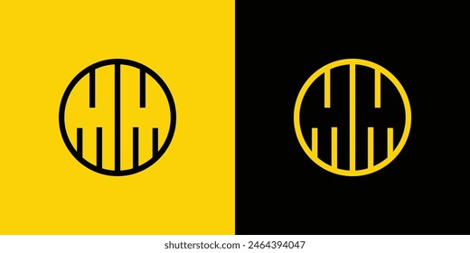 Simple MM Letters Circle Logo, suitable for business with MM initials