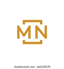 Simple MN initial Logo designs template vector illustration