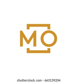 Simple MO initial Logo designs template vector illustration