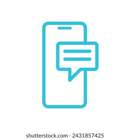 Einfache mobile Nachricht, Smartphone-Symbol