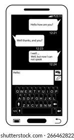SIMPLE MOBILE PHONE BLACK