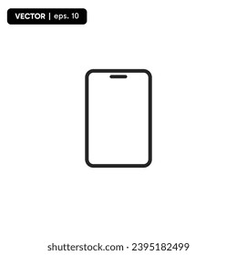 Simple mobile phone icon, communications technology icon, on a white background. vector eps 10
