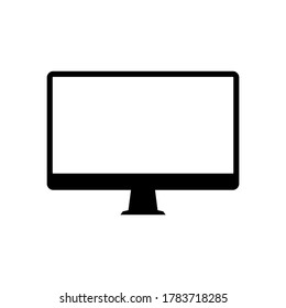 Simple mobile phone monitor and computer frame vector icons suitable for background advertising or other content.