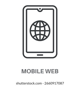 Ícone De Web Design Simples E Móvel, Inspiração De Design De Estilo Simples Para Qualquer Interface De Logotipo E Finalidade