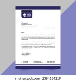 Simple Modern A4 Letterhead Design