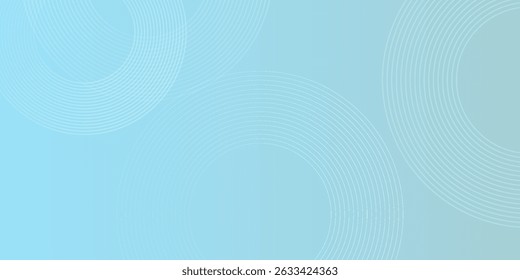 Simple modern abstract background  blue white gradations  circle effect shape memphis  trendy art  