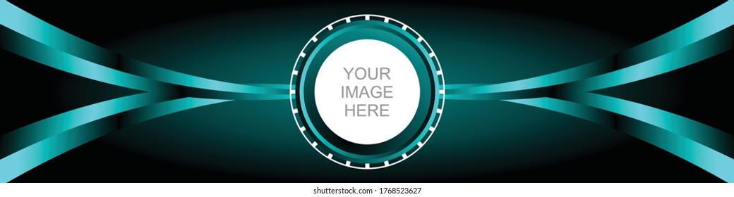Simple and modern abstract banner background 