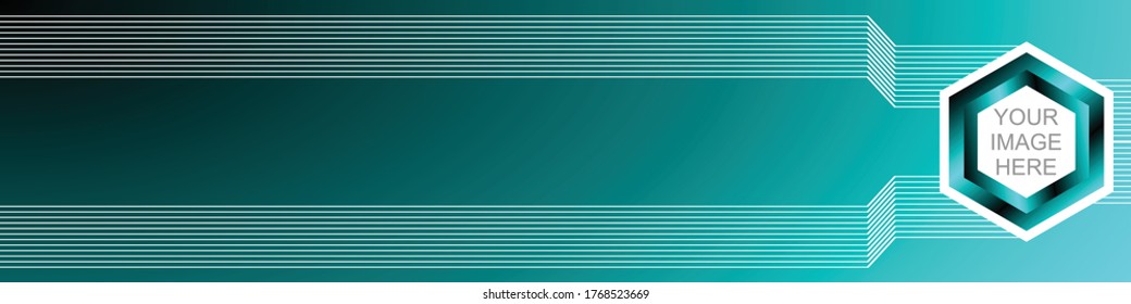 Simple and modern abstract banner background 