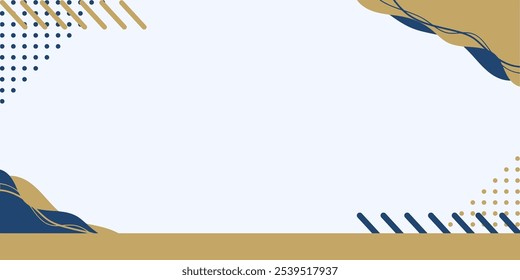 Simple modern abstract banner background