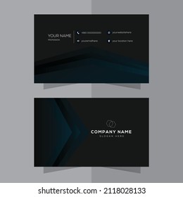 simple modern abstract business card template