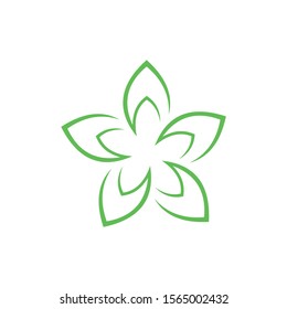 simple modern abstract flower vector design