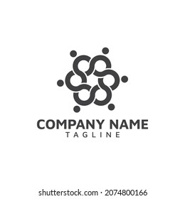Diseño de logotipo abstracto simple y moderno   