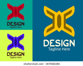 Simple and modern abstract logo vector design template