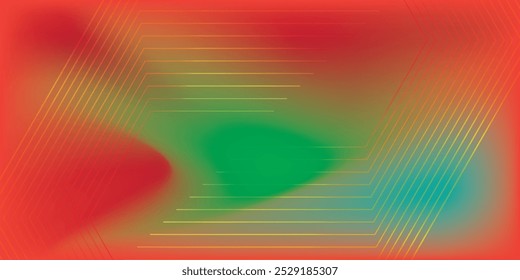 Einfache moderne abstrakte orangefarbene Hintergrundpräsentation Design mit sechseckigen Linien für Unternehmen und Geschäftseinrichtungen. Vektorgrafik