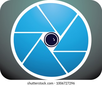 Simple modern abstract Photography logo design template