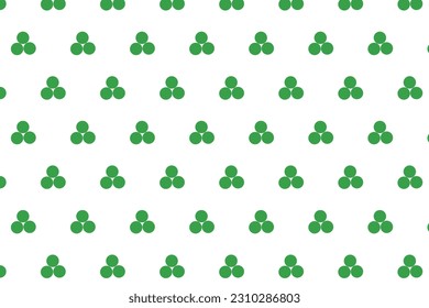 diseño simple de costuras abstractas redondeadas color verde flor patrón de puntos