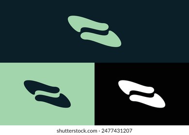 Logo de forma abstracta simple y moderna, logo minimalista, Logo Modernismo.