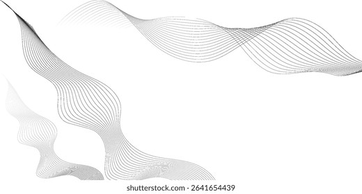 Simple modern abstract wave element for design  the gray pattern of lines abstract background  curved twisted slanting  waved lines pattern nice