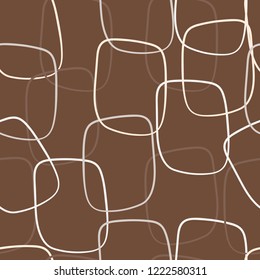 Simple modern abstracts squares with  repeating pattern for textile print, party invitation,packaging,menu design,scrap-booking,template,brown,chocolate