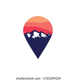 simple modern adventure in the wild perfect for lifestyle vector illustration design