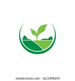 Simple Modern Agriculture Logo Design Vector Stock Vector (Royalty Free ...