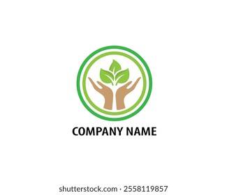 Simple modern agriculture logo design Royalty Free Vector