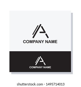simple modern alphabet logo design vector