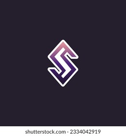 simple modern ancient rune symbol logo vector illustration template design