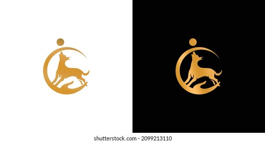 Simple and modern animal care logo design