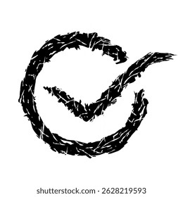 Simple and modern approval sign vector featuring a bold check mark icon, ideal for user interfaces, confirmation messages, completed tasks, verification processes, and success indicators.
