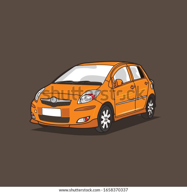 Simple modern asian city car isolated
vector illustration. Good for tshirt design
asset.