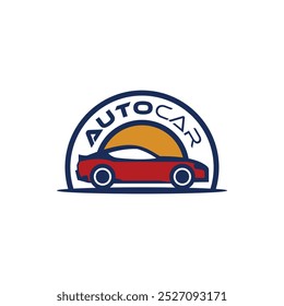 Simple and modern auto car logo vector. Suitable for the transportation industry, service, car repair shops and so on.