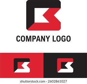 simple and modern B logo company