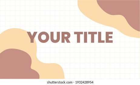 Simple and modern background design with a grid and shades of yellow and brown