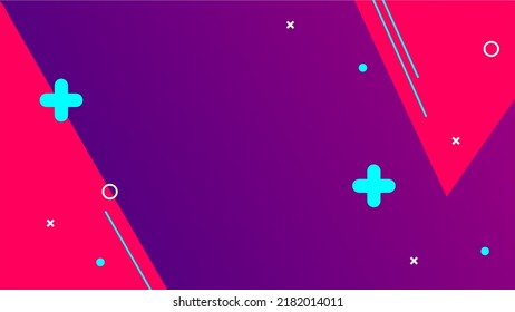 Simple modern background with memphis elements. Geometric backgrounds for your desig