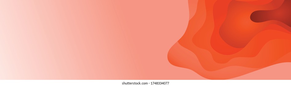 Simple and modern background vector with paper cut style