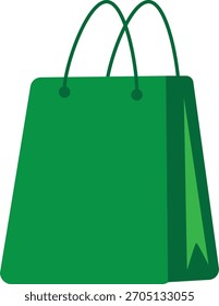 Un icono de bolso simple y moderno con un diseño de forma simple, que representa compras, esenciales de viaje.