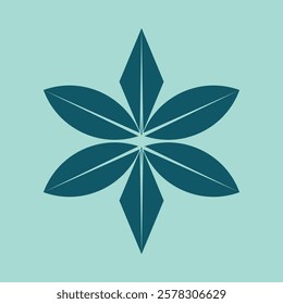 simple modern balance flower illustration