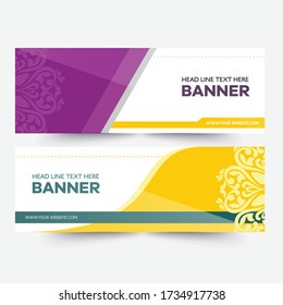Simple and modern banner design