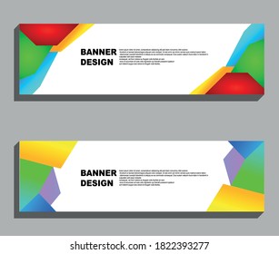 Einfaches und modernes Bannerdesign