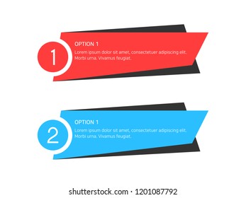 simple modern banner design for tab, text, number