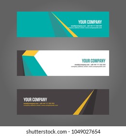Simple Modern Banner Header Abstract 