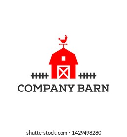 A simple modern Barn House logo. 