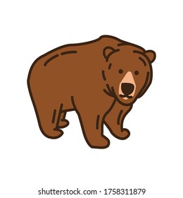 Simple and Modern Bear logo or icon sign template design for versatile 
business and company