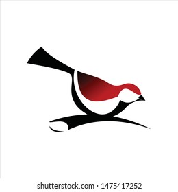 simple modern bird abstract animal logo design idea