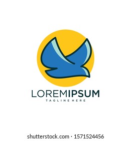  simple modern bird logo design