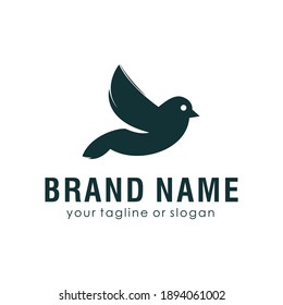 simple and modern bird logo design for your business