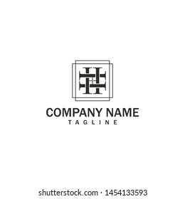 Simple & Modern Black Font Fashion Icon Symbol Template