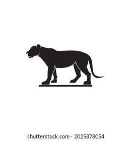 A simple and modern black panther logo that is perfect for your creative industry logo